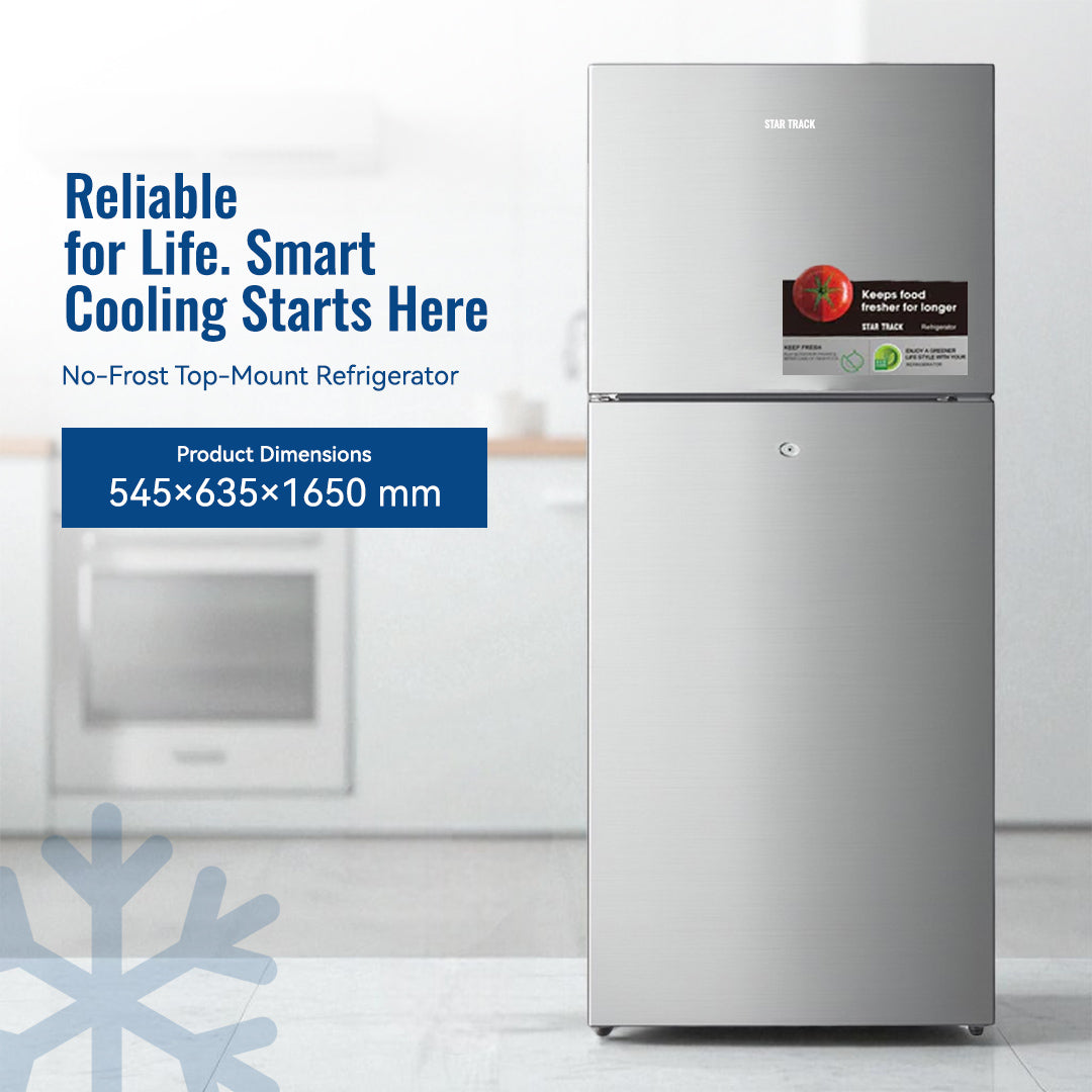 Réfrigérateur 320L à congélateur supérieur, sans givre, fiable et conçu pour durer, technologie intelligente, flux d'air multiple, refroidissement rapide, 320L – Image 2