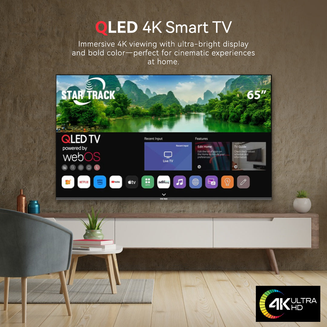 Téléviseur QLED 4K 65 pouces :HDR10, Dolby Audio, Quantum Dot Qualité d'image Ultra HD exceptionnelle. – Image 2
