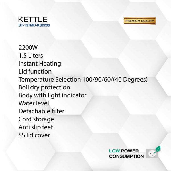 Chauffe-eau numérique Startrack 1.5 litre ST-15TMD-KS2200